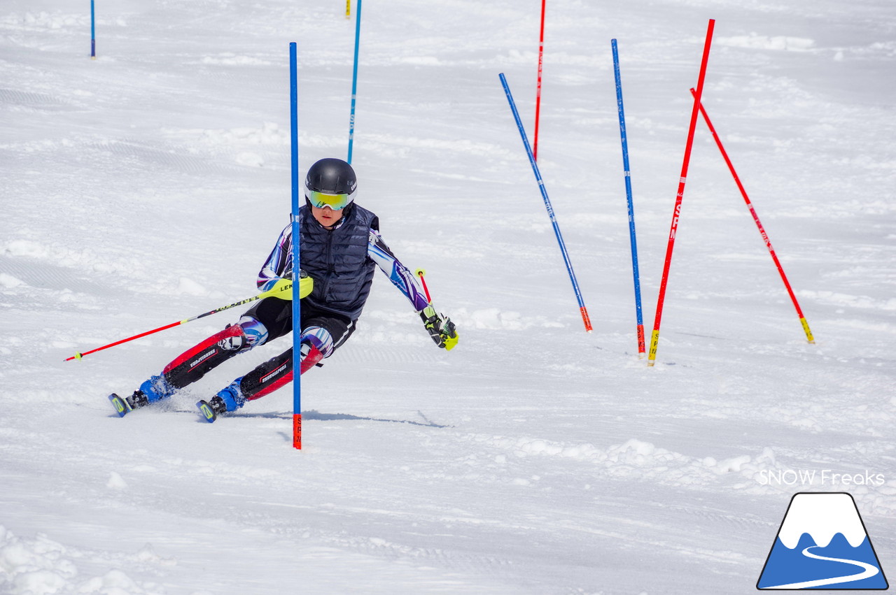 ニセコモイワスキーリゾート 春シーズンの到来を告げる青空の下、待望のポールトレーニング再開で心解き放たれるスキーヤーたち(^^)/